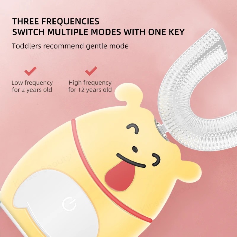 Smart U Electric Toothbrush Kids 360 Degrees Ultrasonic Automatic Teethbrush Cartoon Pattern Children Sonic Silicon Tooth Brush Smart U Electric Toothbrush Kids 360 Degrees Ultrasonic Automatic Teethbrush Cartoon Pattern Children Sonic Silicon Tooth Brush