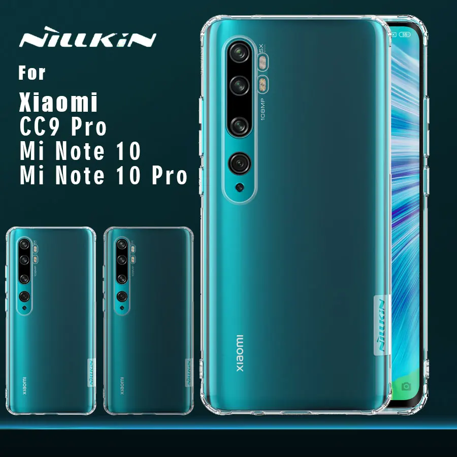 

Nillkin for Xiaomi Mi CC9 Pro Note 10 Note 10 Pro Case TPU Soft Back Cover coque Case for Mi 9 Pro 9 lite SE 9T Pro 8 8 SE A3