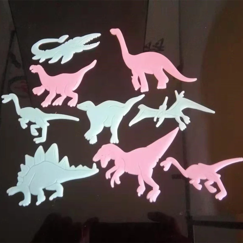 Luminous Wall Stickers Fluorescent Stickers 3D Wall Stickers Dinosaur Stickers For Kids Home Decoration