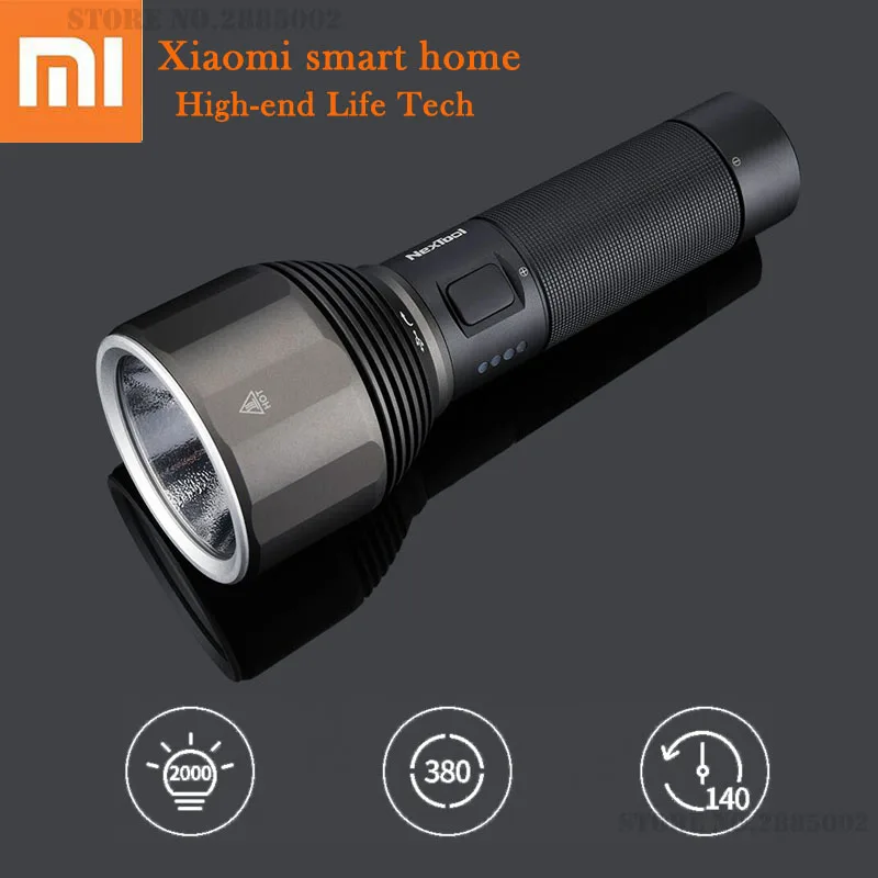 

Xiaomi Mi Outdoor Flashlight 2000LM 5 Models Multi-function Brightness IPX7 Waterproof Camping Flash Light Portable Bike Light
