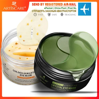 

ARTISCARE Seaweed Hydrating Crystal Golden Osmanthus Fragrans Eye Patches Mask for the Face under the eyes Removal Dark Circles