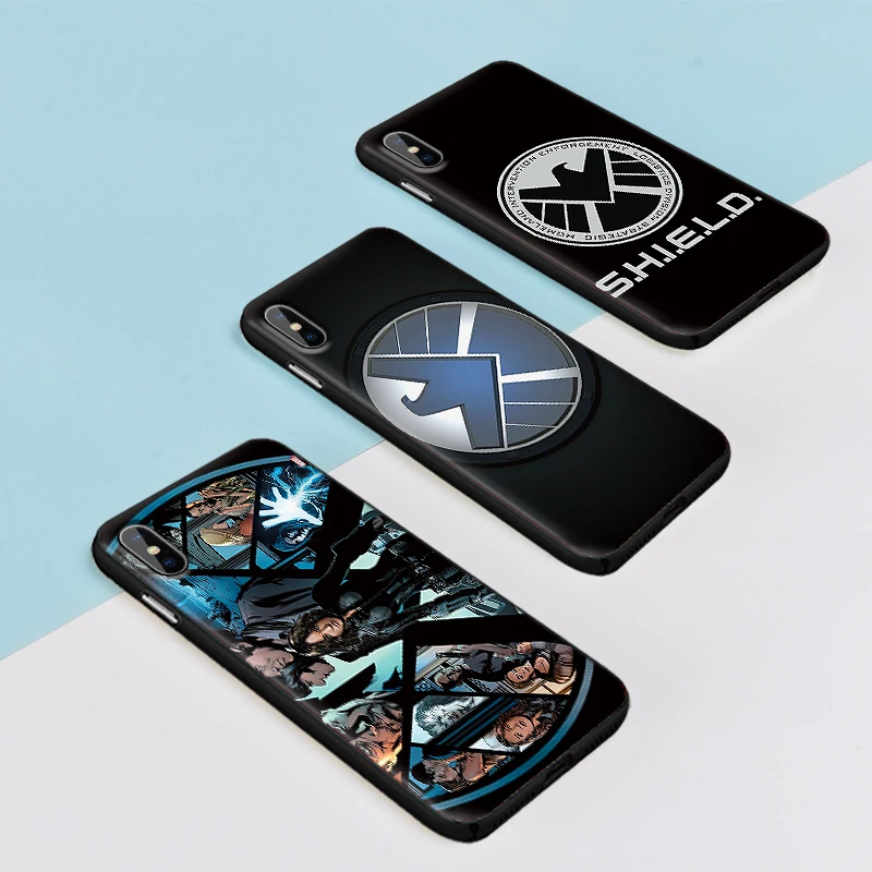 Агенты щит Marvel для iPhone X XR XS MAX Мягкая силиконовая задняя крышка Apple 8 7 6 S Plus чехол
