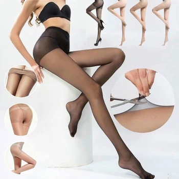 

Women High Waist Summer Sexy Nylon Pantyhose Ladies 5D Tear Resistant Breathable Elastic Tights Slim Stockings Sun Protection