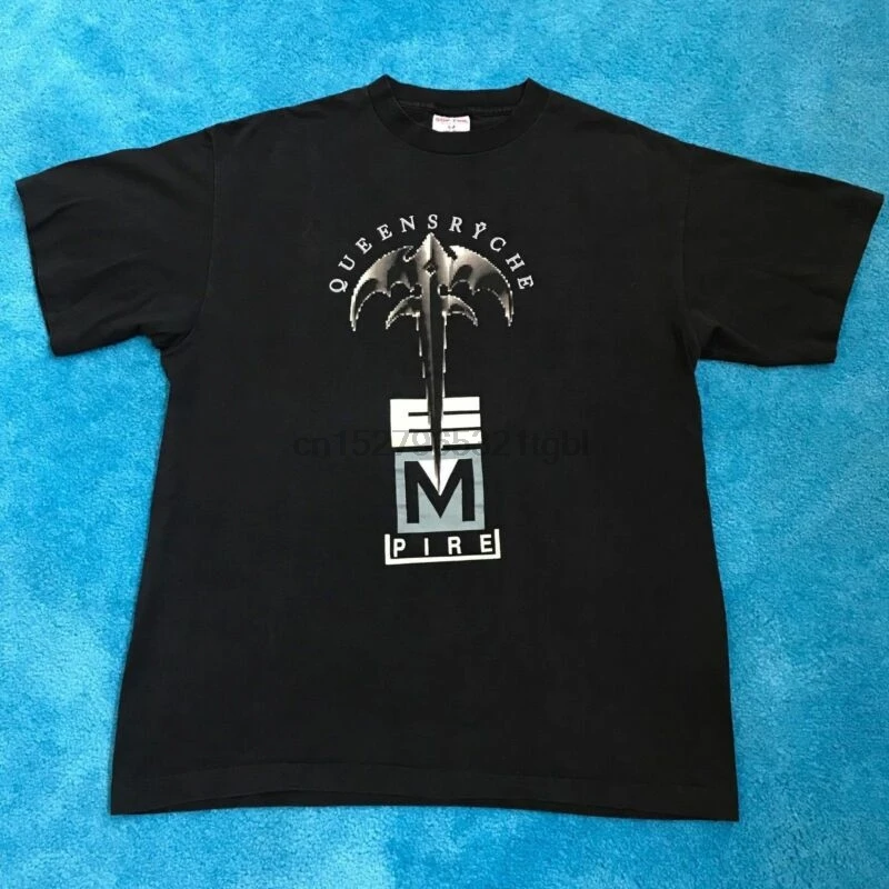 VTG Queensryche Empire 1991 World Tour Concert Band T Shirt Rare FREE SHIPPINGTShirts