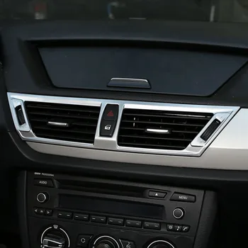 

Car Styling Center Console Air Outlet Frame Decoration Cover Sticker Trim For BMW X1 E84 2011-2015 Interior Auto Accessories