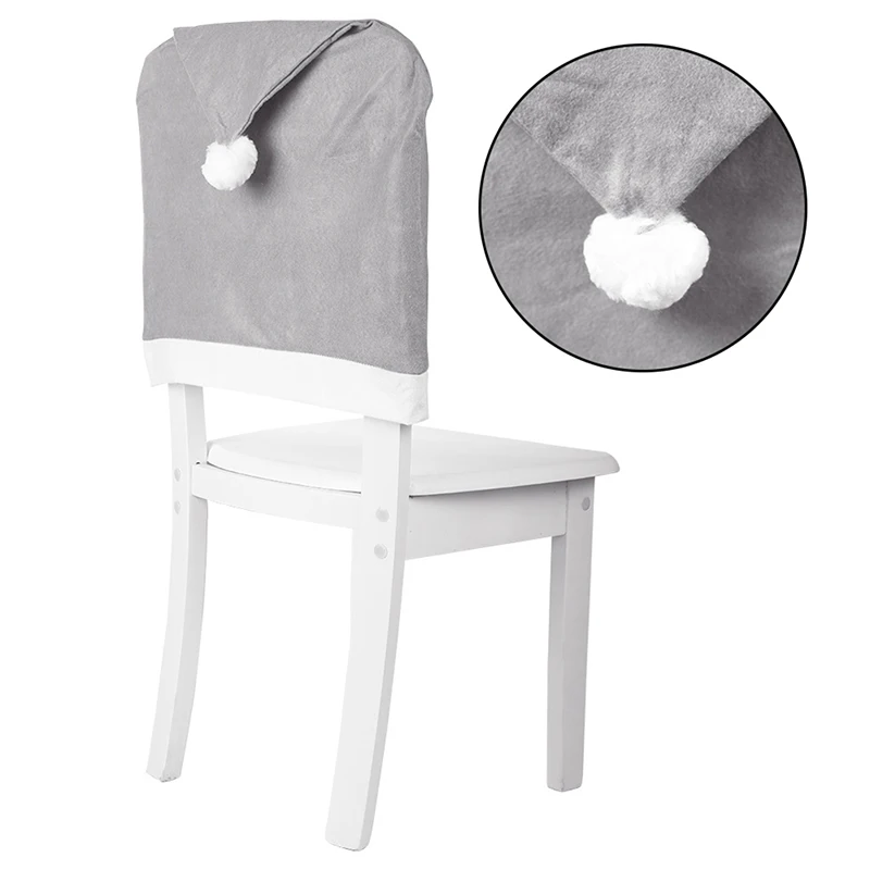 Christmas Hat Chair Covers Xmas Table Dinner Chair Back Covers Xmas Party Decor