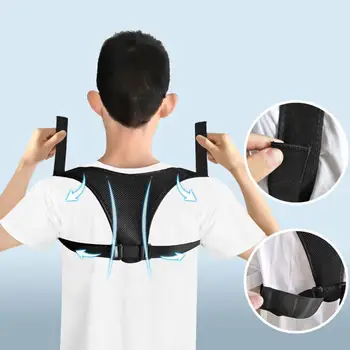 

Brace Support Belt Adjustable Back Posture Corrector Back Shoulder Spine Posture Clavicle Lumbar Correction J3K7