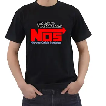 

New TEE NOS Nitrous Oxide Systems Fast and Furious Men's black tshirt Cool Casual pride t shirt men Unisex New Fashion tshirt