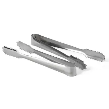 

15CM Stainless Steel Barbecue BBQ Clip Bread Food Ice Clip Clamp Ice Tong Tool Bar Kitchen Accessories