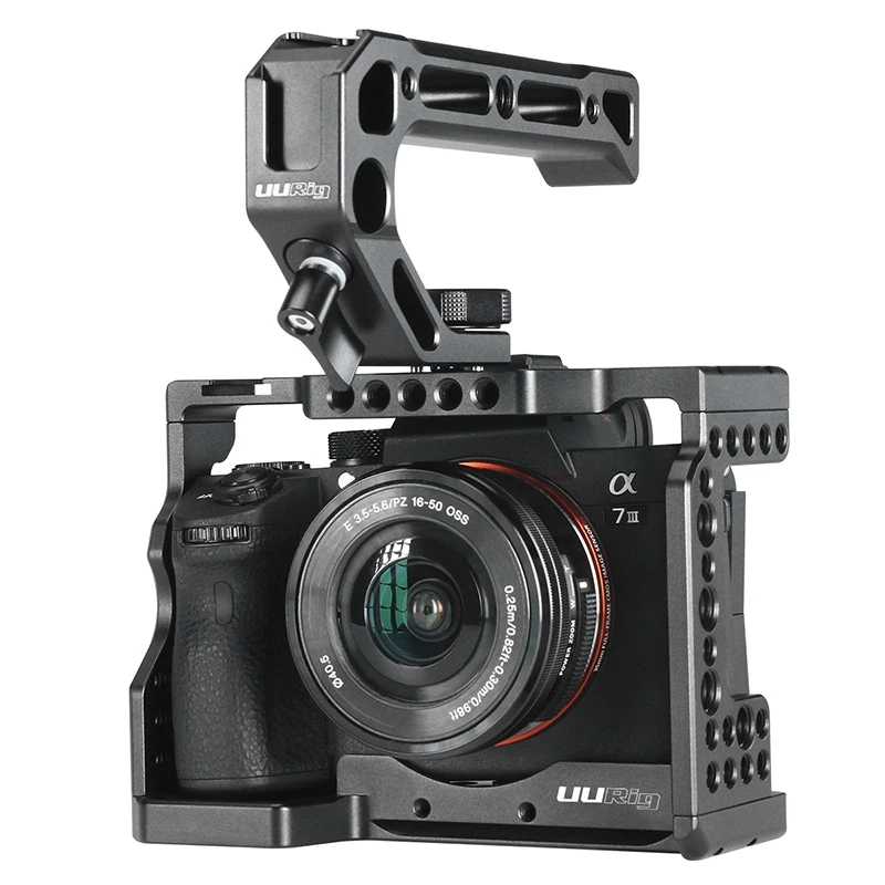 Клетка для камеры UURig для A7III standard Arca-style быстросъемная пластина с верхней ручкой для A7Iii A7R3 A7M3