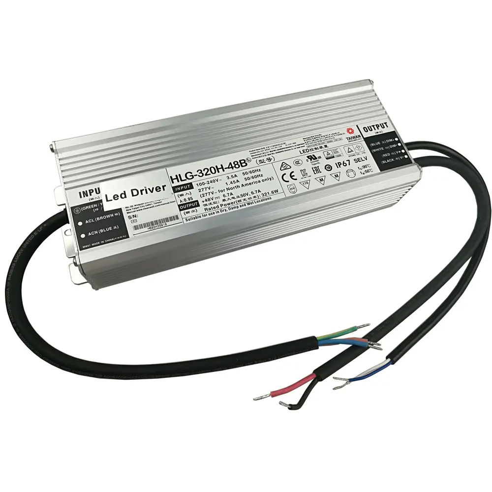 Meanwell 320w dimmable led driver HLG 320H 48B Dimmable Power Supply ...