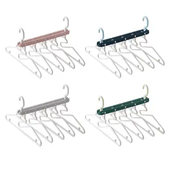 

Multifunctional 5 in 1 Folding Hangers Clothes Hat Pants Storage Rack Save Space