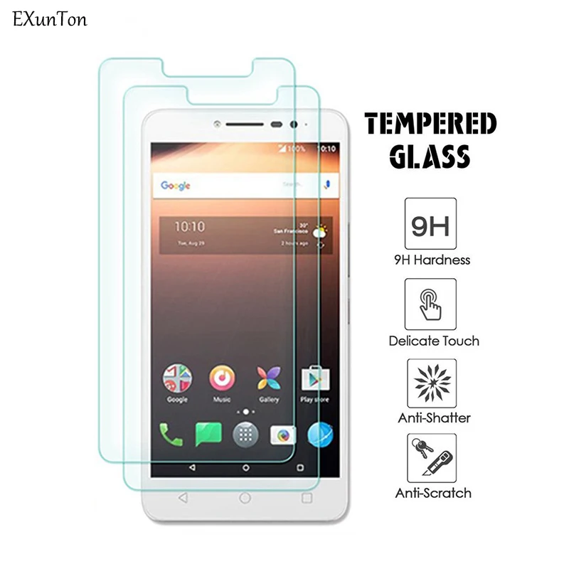 Закаленное стекло для ALCATEL 3 A7 1X 1C U5 HD Защита экрана U3 3G 3C 1 1S 2019 EVOLVE 1V защитная