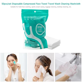 

Thickened Washcloth Disposable Compressed Face/Bath Towel 1 Bag Cleaning Wipes Paper Washcloth Napkin Outdoor Face Towel