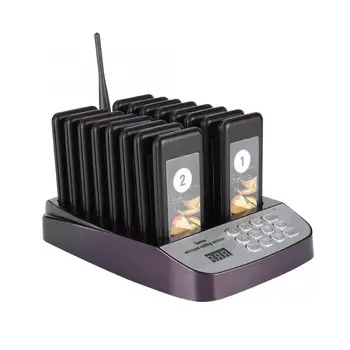 

Calling Pagers System SU-66 1 to 16 Wireless Pager Waiting System Restaurant Queuing Calling System 100-240V Pager System New