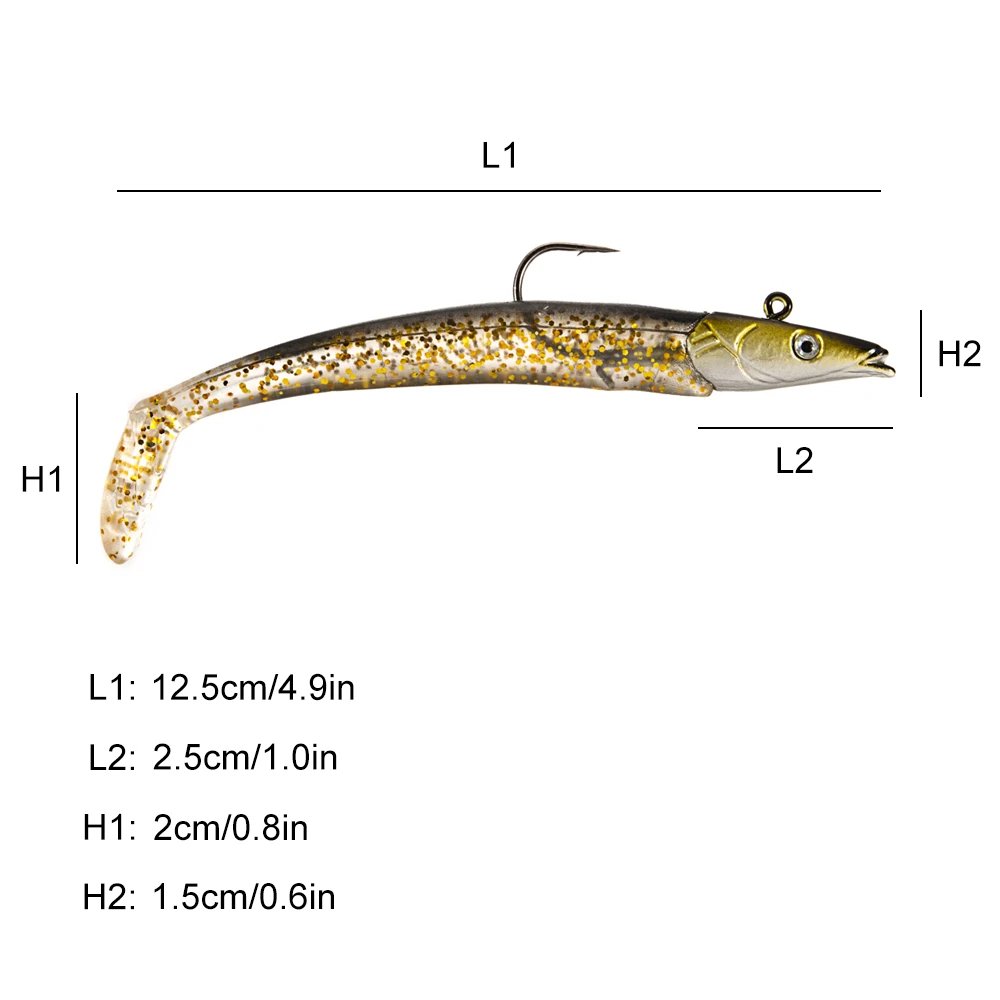 Мягкие рыболовные приманки, набор, Приманка Minnow, весло, хвост с джиг головой, рыболовные приманки с ярким реалистичным корпусом и ярким цветом