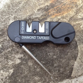 Portable Outdoor Pocket Knife & Hook Sharpener 1