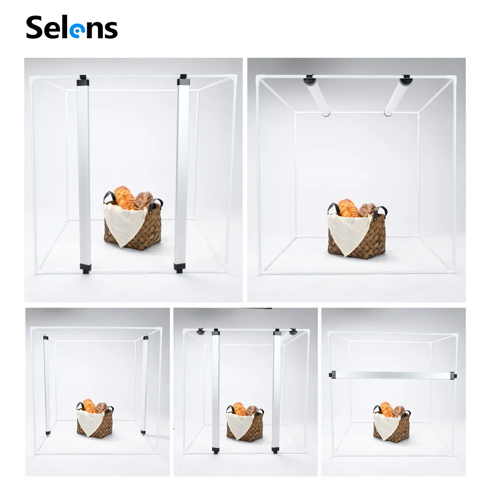Selens 40/60/80/120cm Photo Studio Lighting Softbox Folding light Box Dimmable Portable Photography Table Shooting Tent Kit