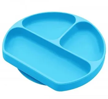 

Baby tableware Suction Cup Silicone Dining Plate Silicone Plate with Dividers for Baby Children Feeding Dinner Plates