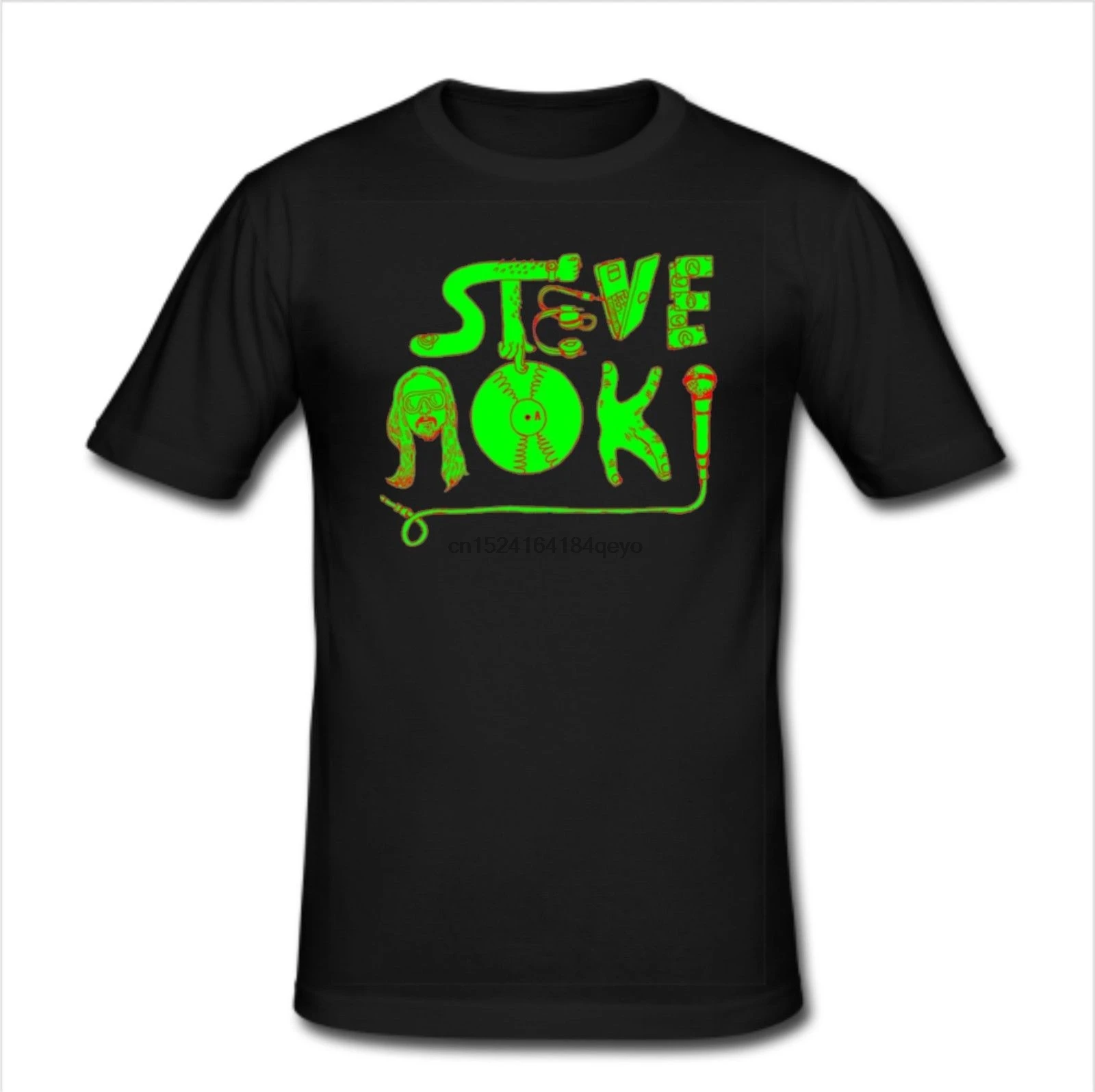 Мужская облегающая футболка Dj Steve Aoki 3|Футболки| |