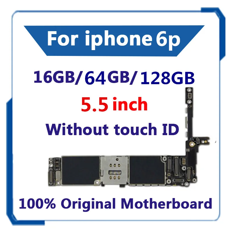 Материнская плата для iphone 6plus 6p с/без touch ID черный/белый/золотой разблокированный для iphone 6+ карта/плата
