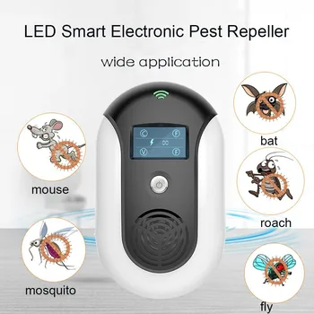 

Loskii HJS-806 Electronic Pest Repeller Ultrasonic Insect Rejection Anti Mosquito Cockroach Repellent Killer US EU Plug