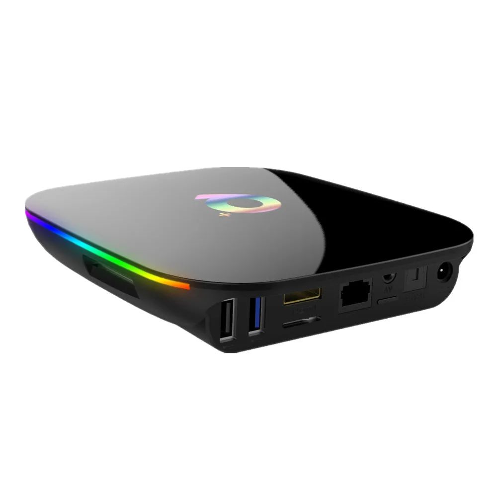 Q Plus Android 9,0 ТВ приставка Allwinner H6 Четырехъядерный 4 ГБ ОЗУ 32 Гб ПЗУ HD 6 к H.265 USB3.0 Смарт медиаплеер