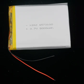 

XINJ 3.7V 5000 mAh lithium polymer battery lipo cell 6573100 For PSP Game jxd s7800b E-book ipod DVD PAD MID Portable