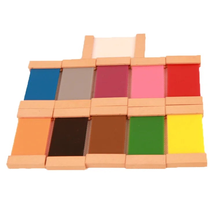 

Montessori Building Blocks Early Education Educational Rainbow Wooden Toys