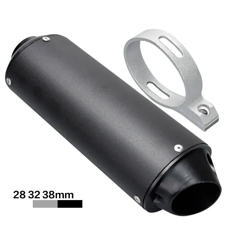 28mm 32mm 38mm For 125cc 150cc 160cc Atv Motorcycle Exhaust Muffler Escape Moto Pipe Dirt Pit Bike For Honda Yamaha Kawasaki