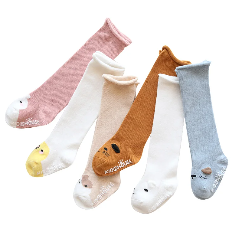 

baby anti slip winter socks boys girls newborn infant knee high warm sock toddler children cute Cartoon animal cotton long socks
