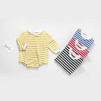 

Kids Romper 2020 Spring Autumn Clothing Newborn Infant Baby Girl Boy Clothes Striped Long Sleeve Romper Jumpsuit Outfits
