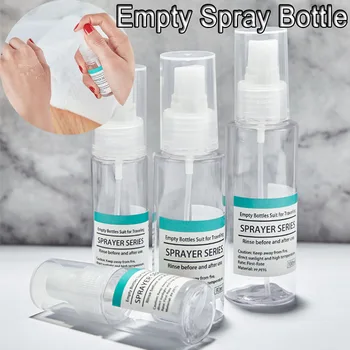 

1PC Transparent Empty Spray Bottles Plastic Mini Refillable Container Empty Cosmetic Containers Perfume Atomizer Reusable