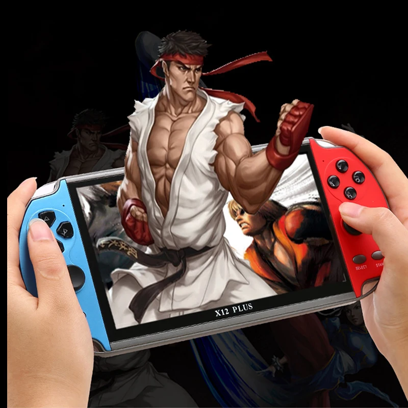 Game Consoles X12 Plus Best Gift For Kids 7.0 Inch 16GB Memory Retro For Men Handheld Game Player