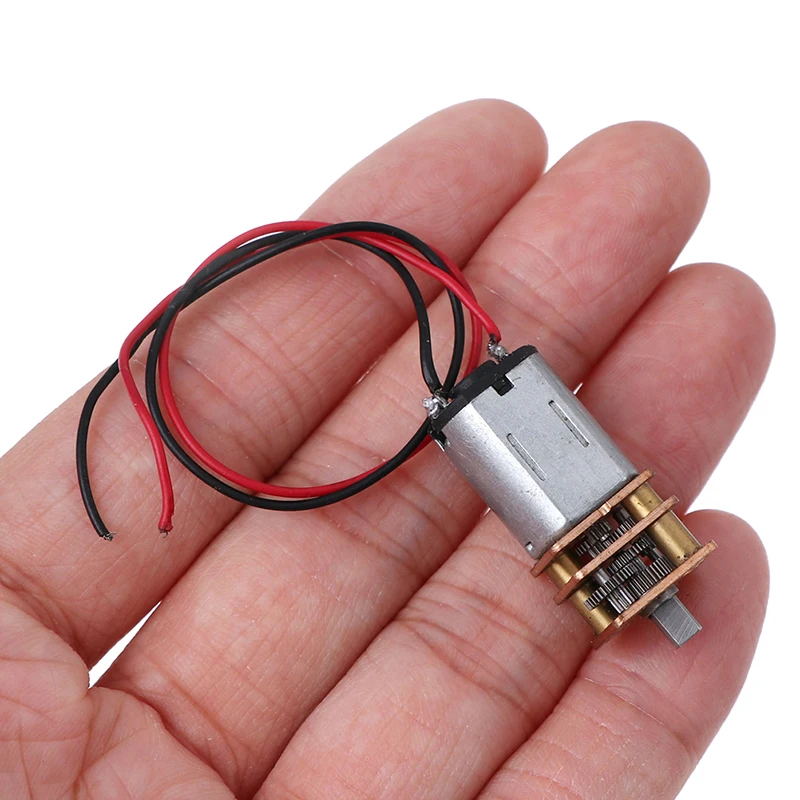 1pc 5V Steel Gear N20 Mini Precision DC Geared Motor D-Axis Speed Reduction Motor
