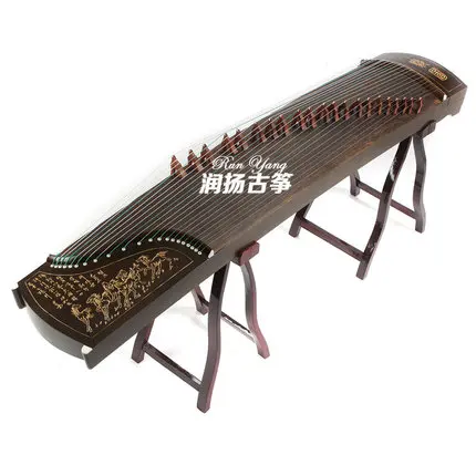 Имитация черного дерева 10 уровней игры Guzheng резные модели китайские 21 струны