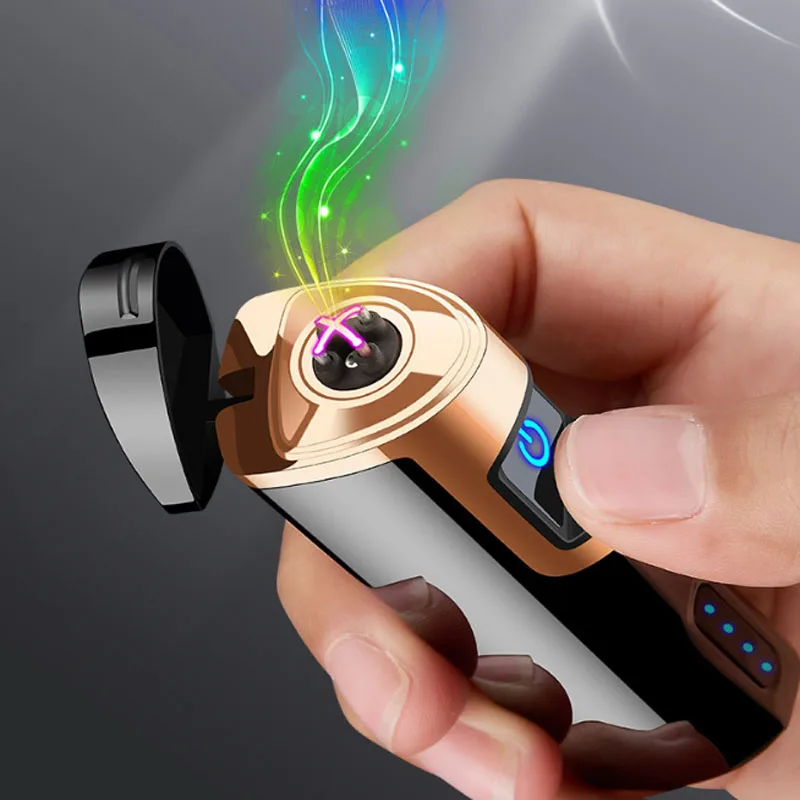 gadget tecnologici Accendino elettrico antivento a induzione Laser a  infrarossi USB accendino al Plasma gadget per uomo accendini ad arco per  sigari