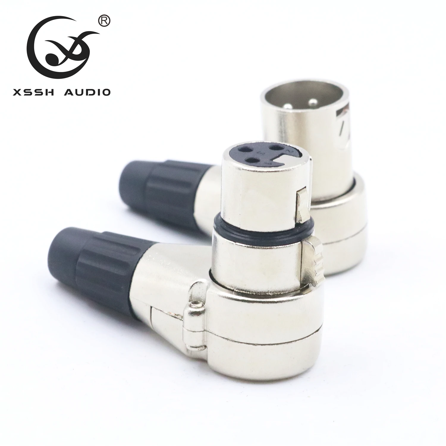 Женский мужской XLR Сделано в Китае 90 градусов правый угол Hi-end йиво XSSH аудио разъем