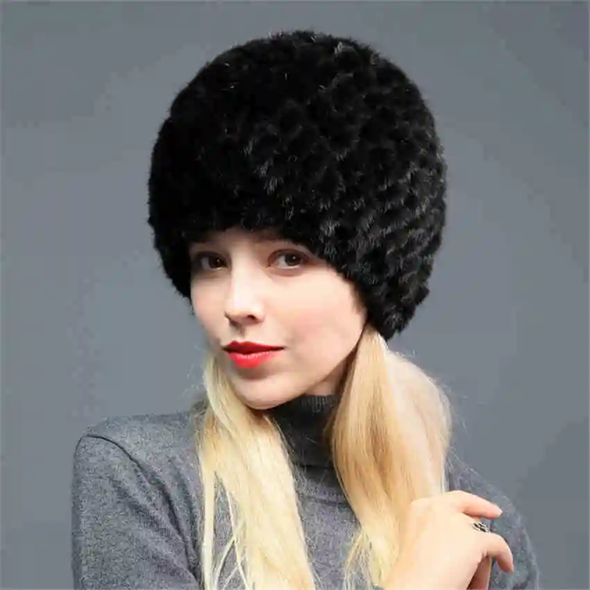 Gorros De Piel женская зимняя меховая шапка из натурального меха норки женские меховые шапки меховая одна шапка Moda Gorro Elegante вязаная шапка из меха норки