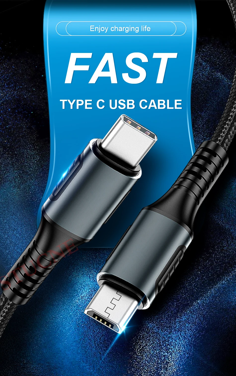 Type C USB-C-Micro USB кабель для samsung huawei Micro B usb type C шнур для мужчин и женщин совместимый для Macbook Быстрая зарядка данных