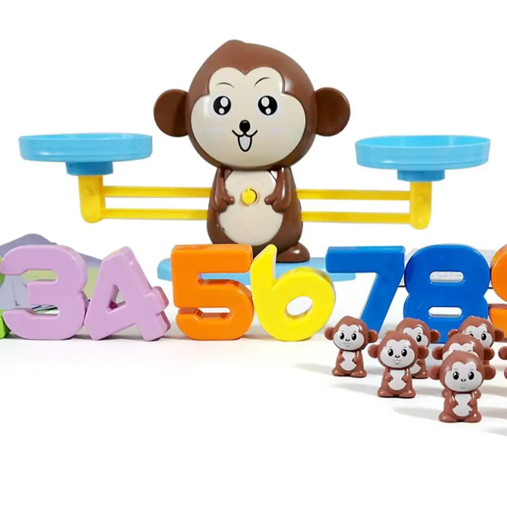 

Monkey and Puppy Digital Balance Scale Toy Addition and Subtraction Arithmetic Desktop Game Puzzle earlyLearn Enlightenment Toys