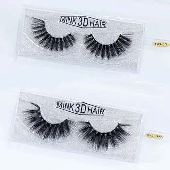 

3D Fake Mink Hair Eyelashes 100% Hand Made False Eyelashes Natural Long Lasting Extension Strip Eye Lashes Beauty Makeup Tools