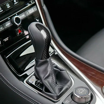 

Real Carbon Fiber Inner Gear Shift Knob Cover For Infiniti Q50 Q60 2014-2019 Gear Shift Knob Cover Trim