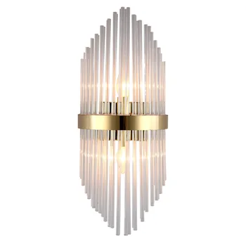 

Nordic crystal glass wall lamp bedside bedroom living room aisle staircase wall lamp creative simple post-modern wall lamp