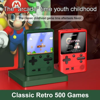 

Handheld game console M6 hand-held video game console classic retro 500 game Arcade game box with joystick for sale