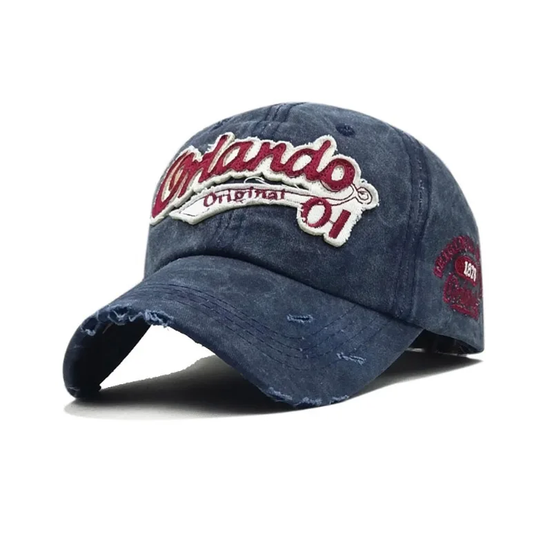 

Washed Cotton Snapback Hat Fashion Embroidery Baseball Cap Summer Retro Hip Hop Fitted Caps For Men Women Casual Casquette gorra