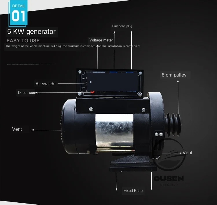 10000W220VHighPowerSmallGenerator10KWGeneratorFrequency50HZ