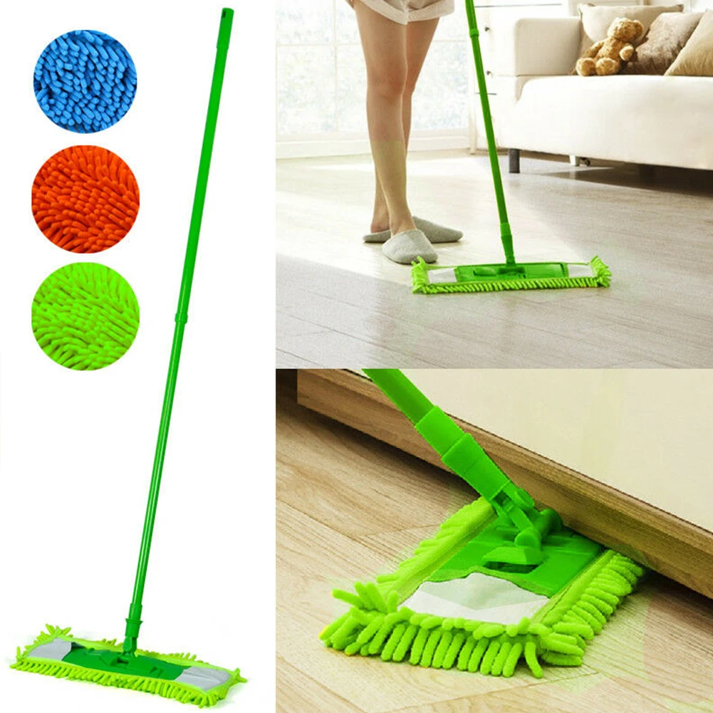 

Easy Install Tools Wet Dry Cleaning Floor Sweeping Mop Pad Machine Wash Detergents Free Replacement Reusable Chenille Household