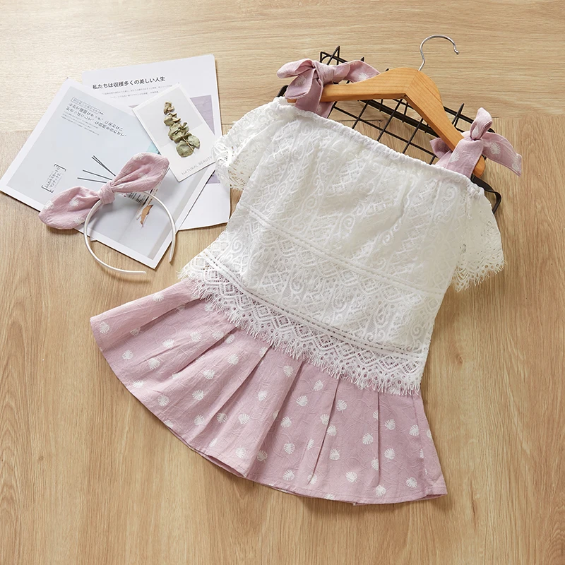 Mayfair/Милая повседневная одежда с принтом в горошек комплекты из 2 предметов одежда для маленьких девочек, комплект для девочек, футболка без рукавов, шорты