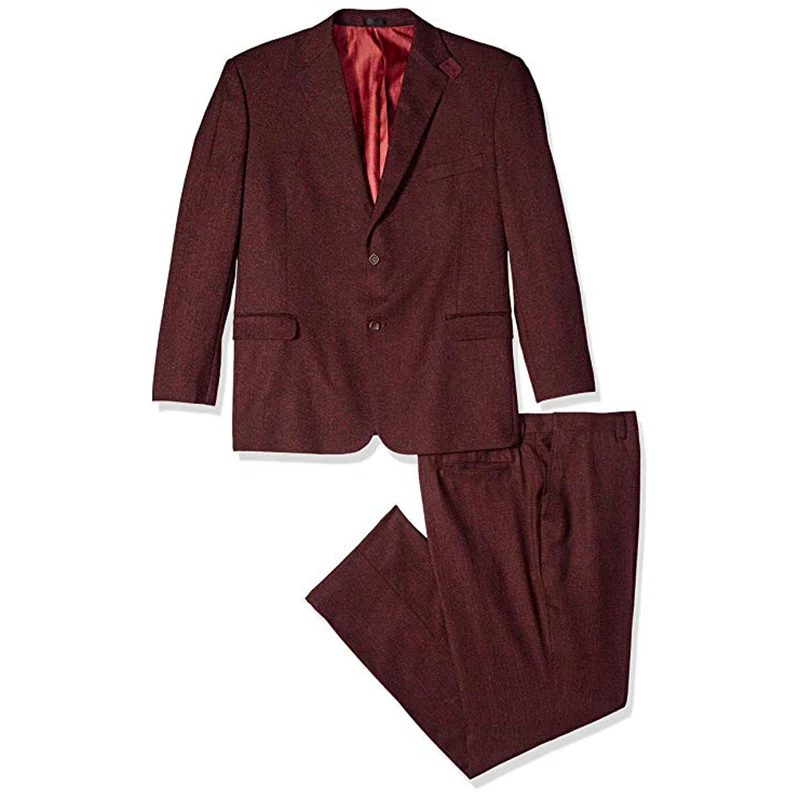 thiner Navy Blue Men Suit Notch Lapel Groomsman Relaxed Loose Style Male Leisure Business Suite Two Pieces Suit(Jacket+Pant - Цвет: thiner